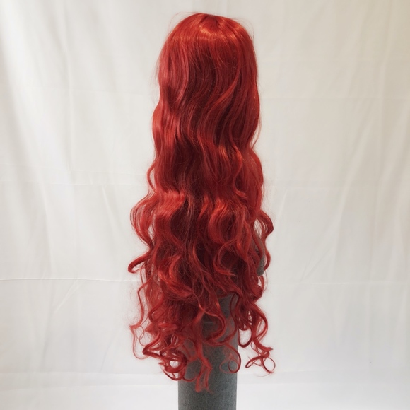 New Goddess length red curly wig cosplay main image 6